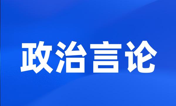 政治言论