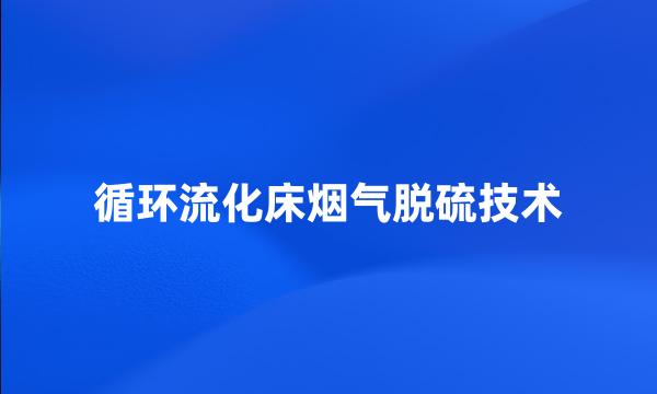 循环流化床烟气脱硫技术