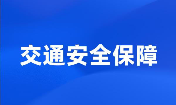 交通安全保障