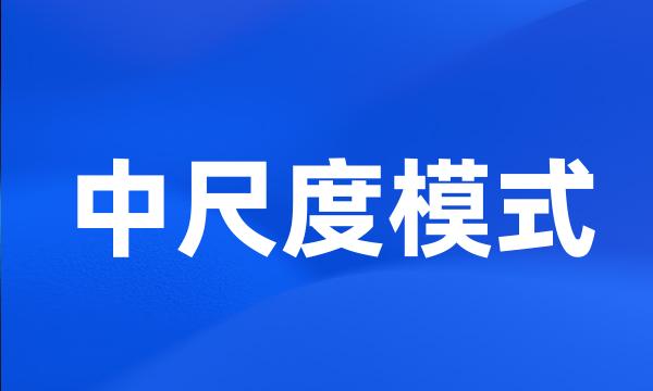 中尺度模式