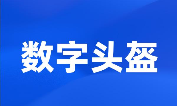 数字头盔