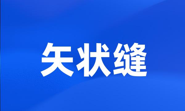 矢状缝