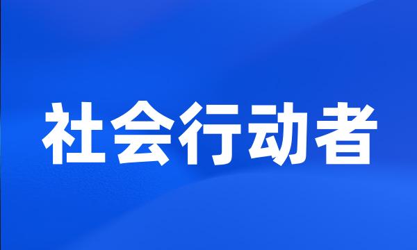 社会行动者