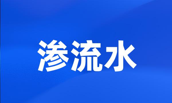 渗流水