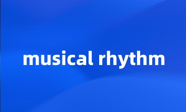 musical rhythm