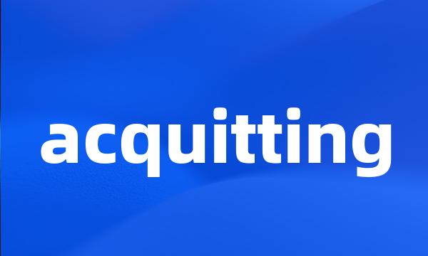 acquitting