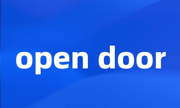 open door