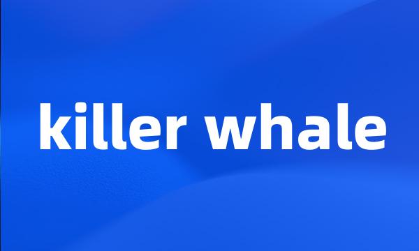 killer whale