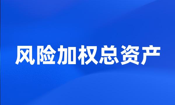 风险加权总资产