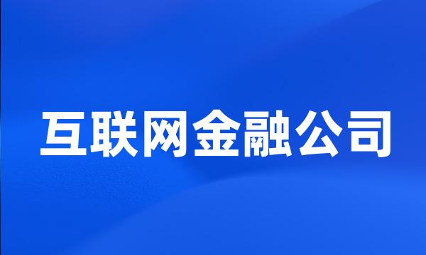 互联网金融公司