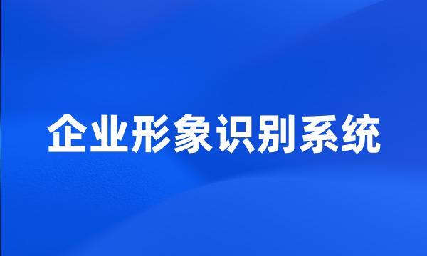 企业形象识别系统