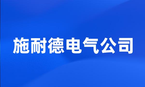 施耐德电气公司