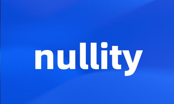 nullity