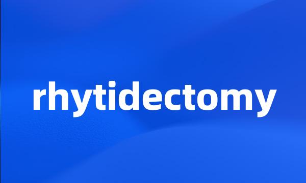 rhytidectomy