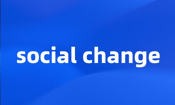 social change