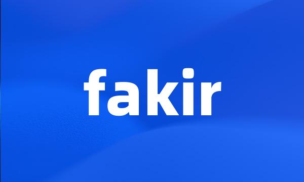 fakir