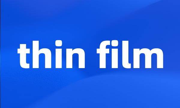 thin film