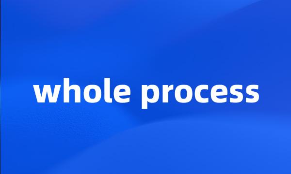 whole process