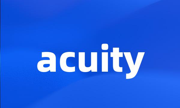 acuity