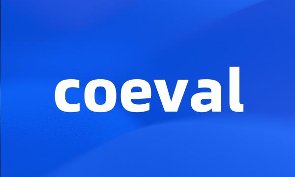 coeval