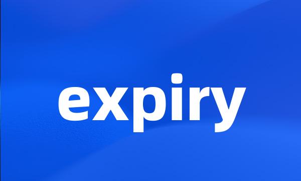 expiry