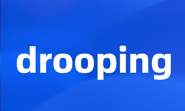 drooping