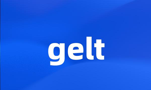 gelt