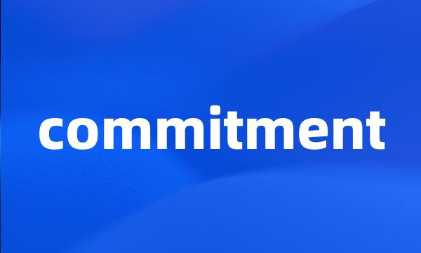 commitment