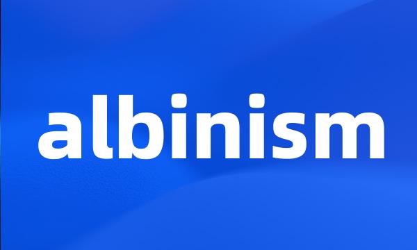 albinism