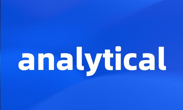 analytical