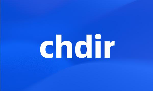 chdir