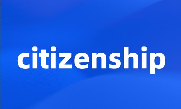 citizenship