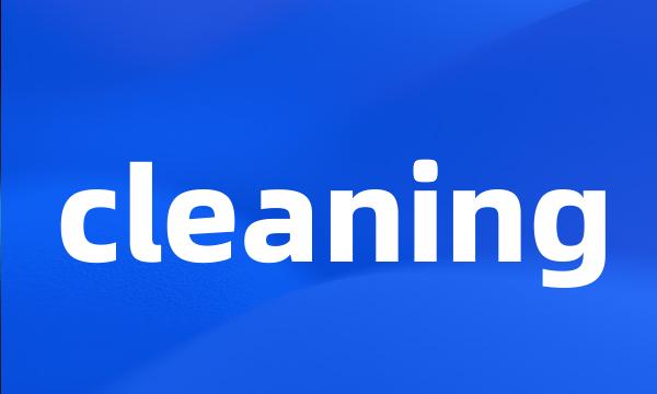 cleaning