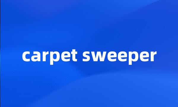 carpet sweeper