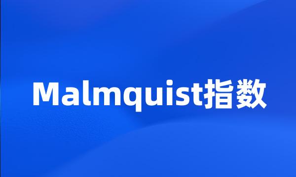 Malmquist指数