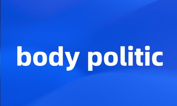 body politic