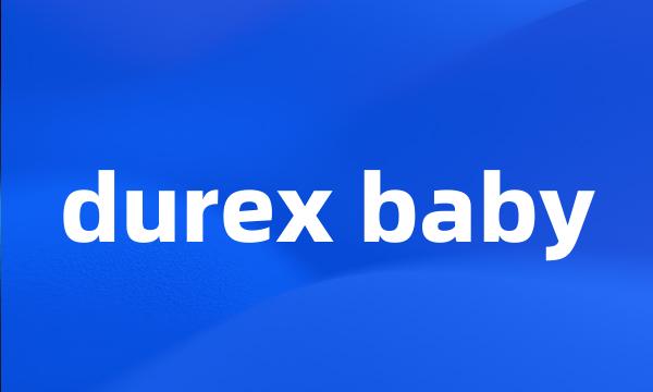 durex baby