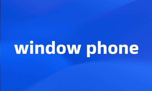 window phone