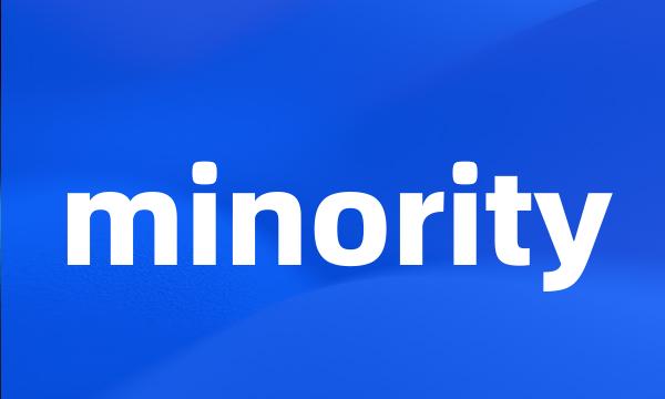 minority