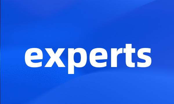 experts