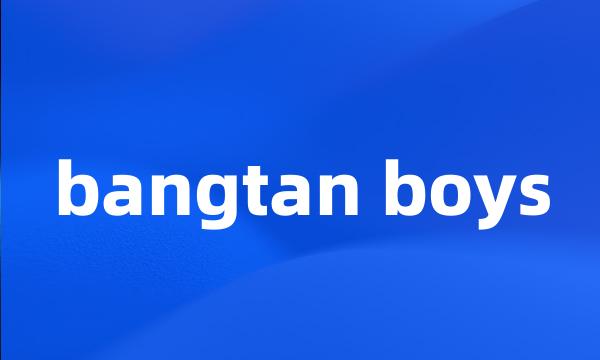 bangtan boys