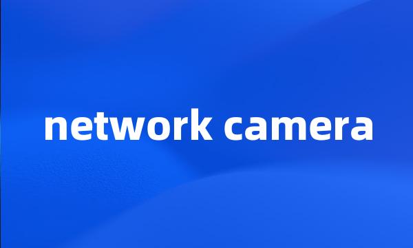 network camera