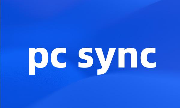 pc sync