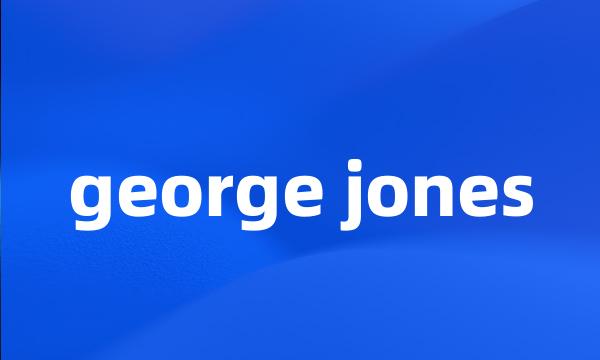 george jones