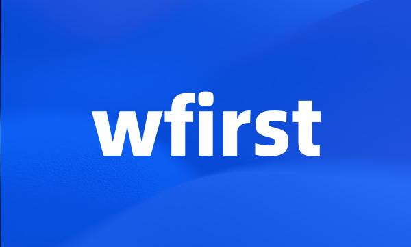 wfirst