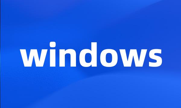 windows