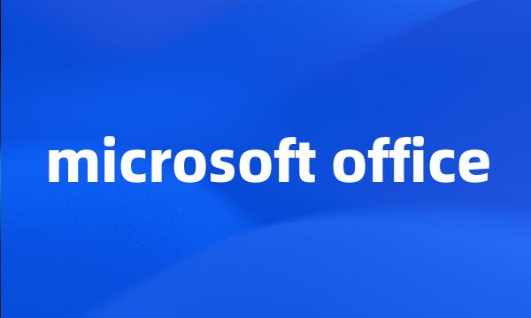 microsoft office