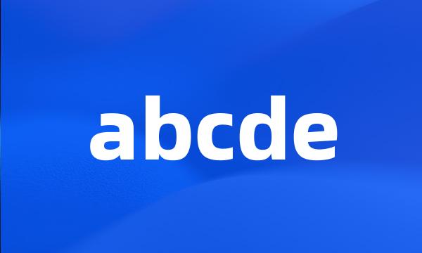 abcde