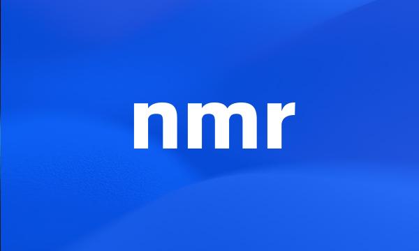 nmr