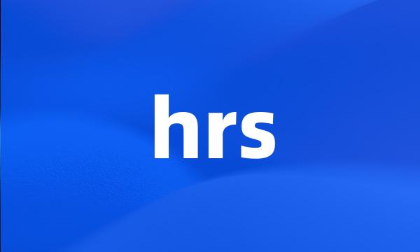 hrs